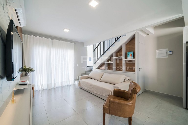 Charmoso dúplex com piscina privativa na praia de Mariscal.