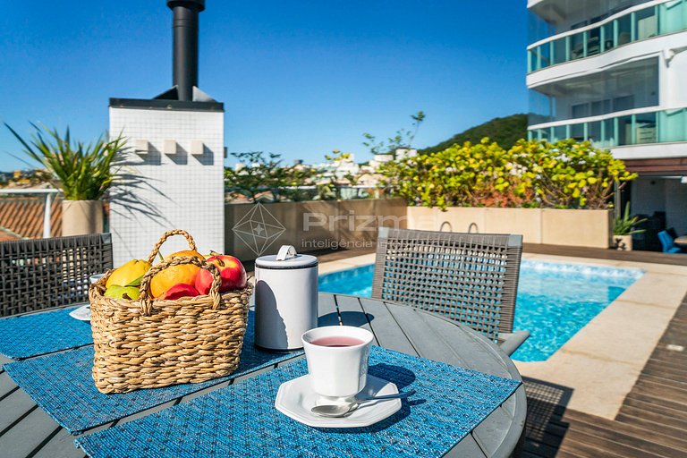 Luxo e conforto • Apto frente mar com piscina