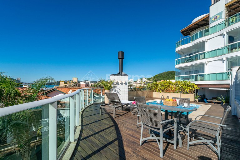 Luxo e conforto • Apto frente mar com piscina