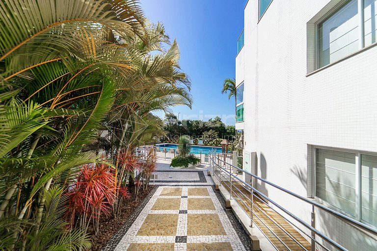 Luxo e conforto • Apto frente mar com piscina
