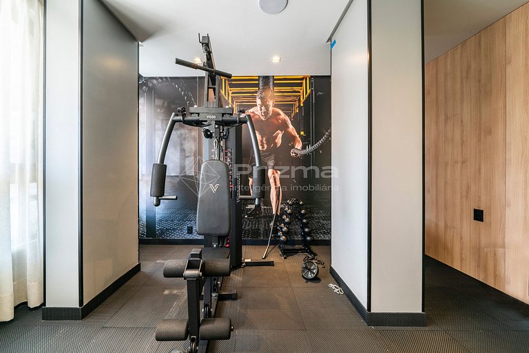 Flat com Piscina Aquecida, Jacuzzi e Lazer - 550m do Mar