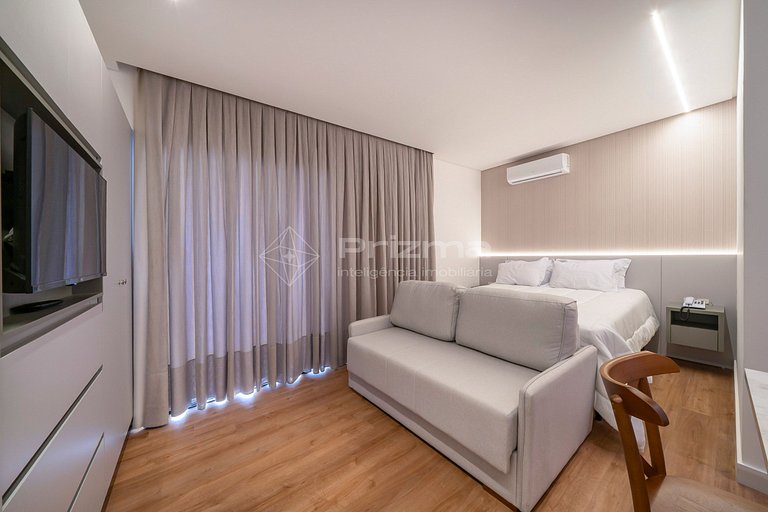 512 - Flat Moderno e Bem Localizado a Poucos Metros da Praia