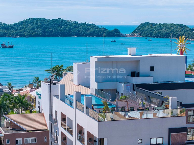 402 - Flat com café da manhã a 120m da praia