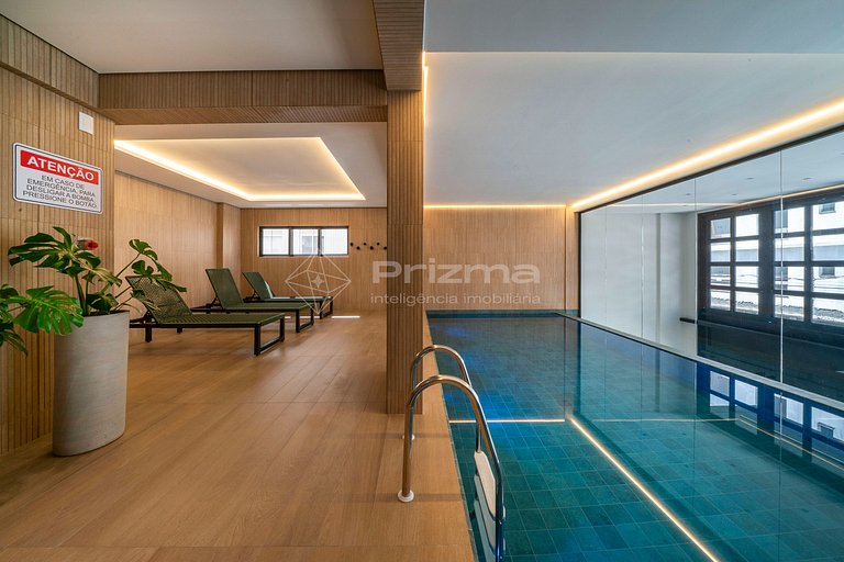 515 - Flat Moderno e Bem Localizado a 120 metros da praia de