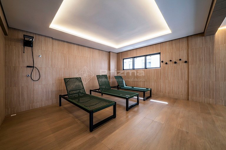 515 - Flat Moderno e Bem Localizado a 120 metros da praia de