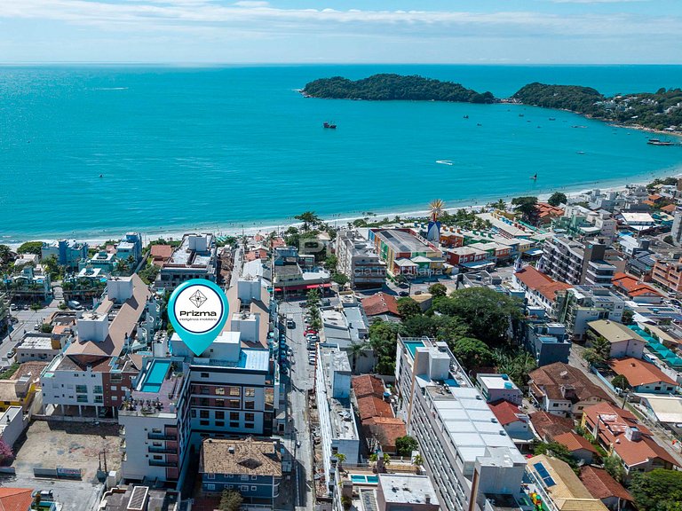 515 - Flat Moderno e Bem Localizado a 120 metros da praia de