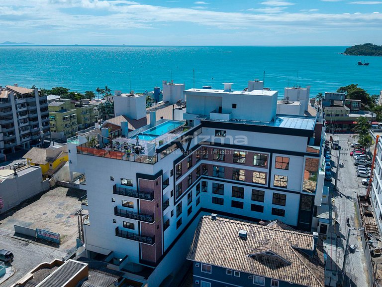 515 - Flat Moderno e Bem Localizado a 120 metros da praia de