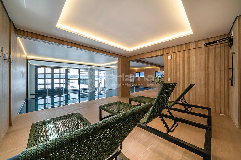 512 - Flat Moderno e Bem Localizado a 120 metros da praia de