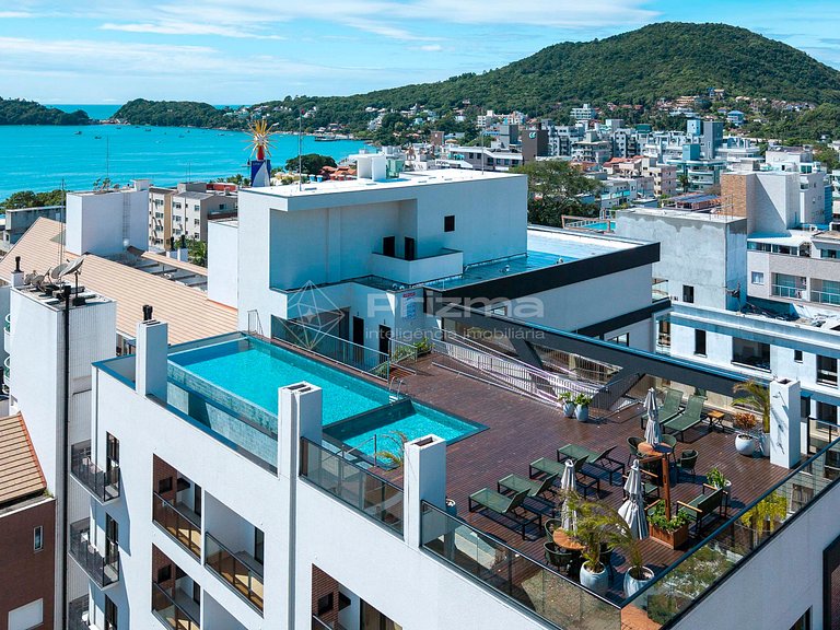 512 - Flat Moderno e Bem Localizado a 120 metros da praia de