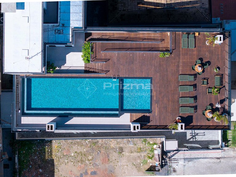 512 - Flat Moderno e Bem Localizado a 120 metros da praia de