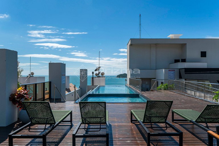 414 - Flat Moderno e Bem Localizado a 120 metros da praia de