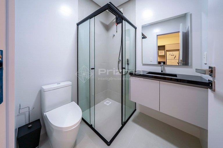 314 - Flat Moderno e Bem Localizado a 120 metros da praia de