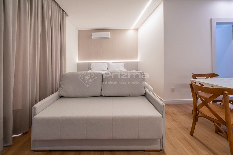 314 - Flat com café da manhã a 120m da praia