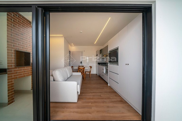 314 - Flat Moderno e Bem Localizado a 120 metros da praia de