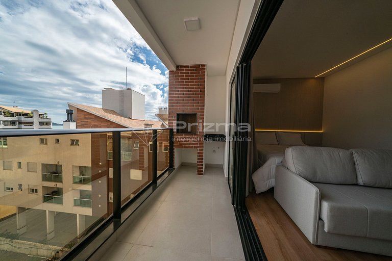 314 - Flat Moderno e Bem Localizado a 120 metros da praia de