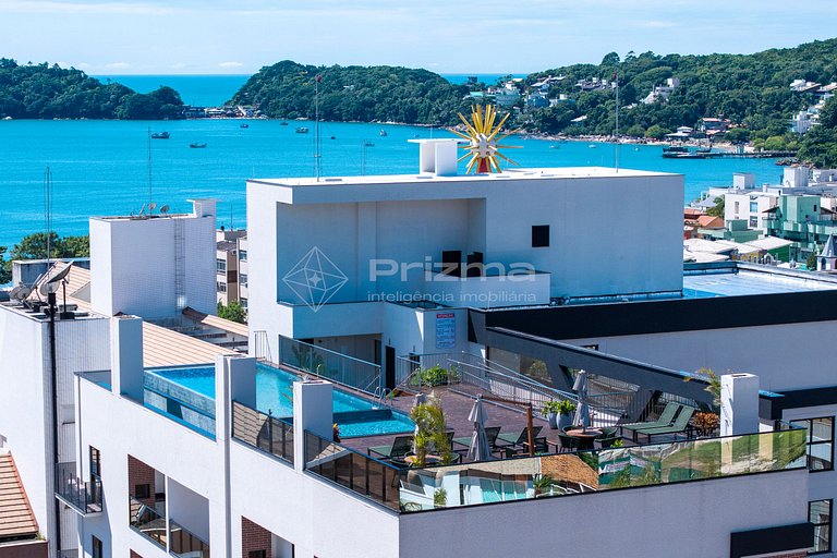 314 - Flat Moderno e Bem Localizado a 120 metros da praia de