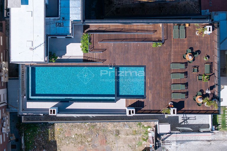 314 - Flat Moderno e Bem Localizado a 120 metros da praia de