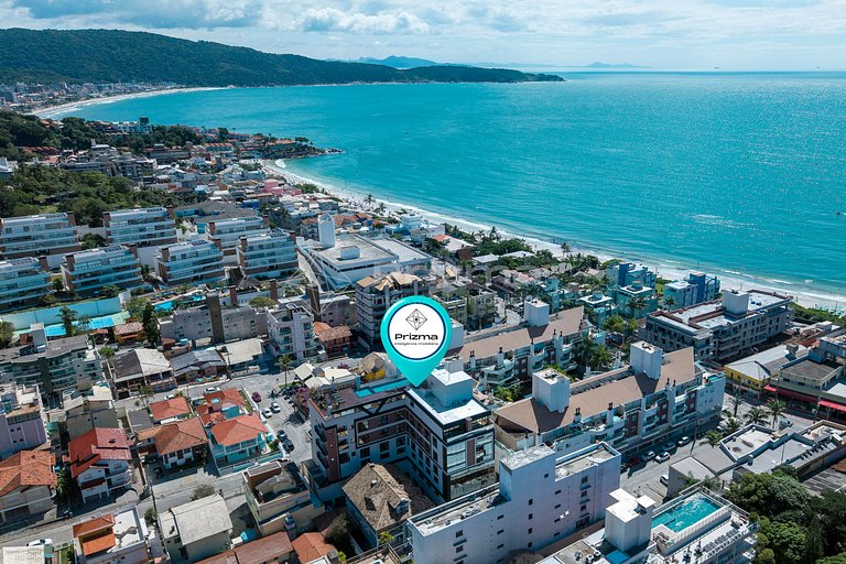 314 - Flat Moderno e Bem Localizado a 120 metros da praia de