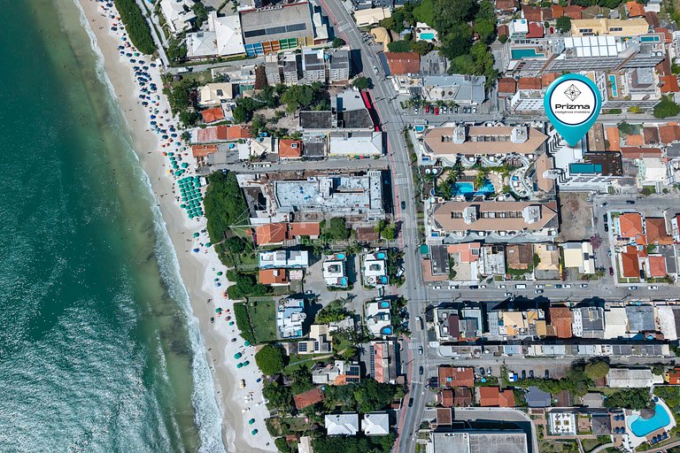 314 - Flat Moderno e Bem Localizado a 120 metros da praia de