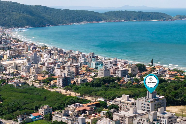 Flat c/ Piscina Aquecida, Jacuzzi e Lazer - 550m do Mar