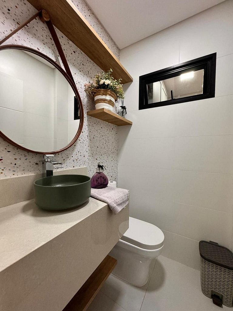 Apto Moderno Ideal para Descansar com 2 Suítes e Cozinha Gou