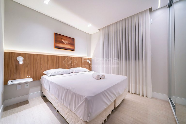 Apartamento Confortável com Duas Suítes na Praia do Mariscal