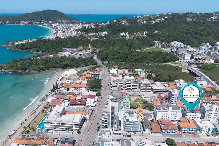 Ótimo apartamento na praia de Bombas