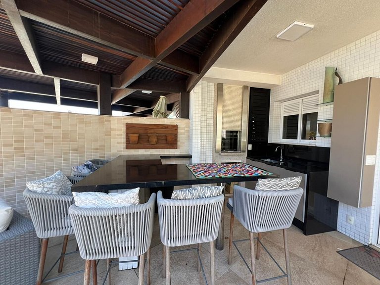 Apto c/ Piscina Privativa e Vista Mar- Condomínio de Alto Pa