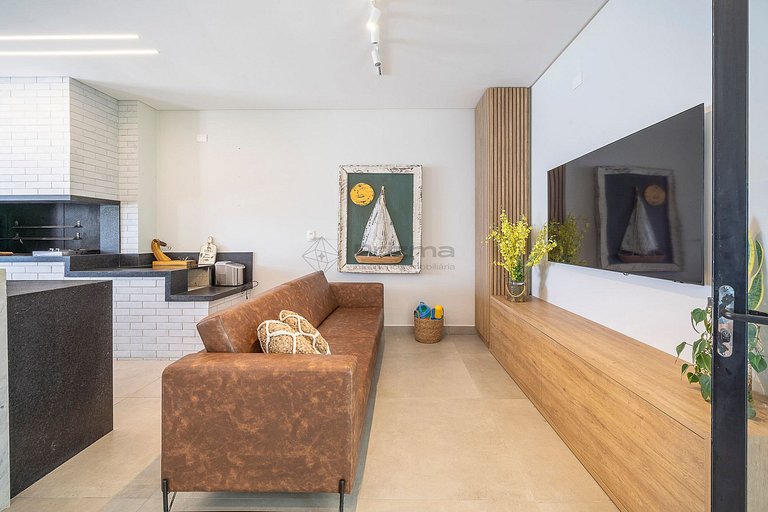 Casa Pé na Areia em Canto Grande | 4 Suítes
