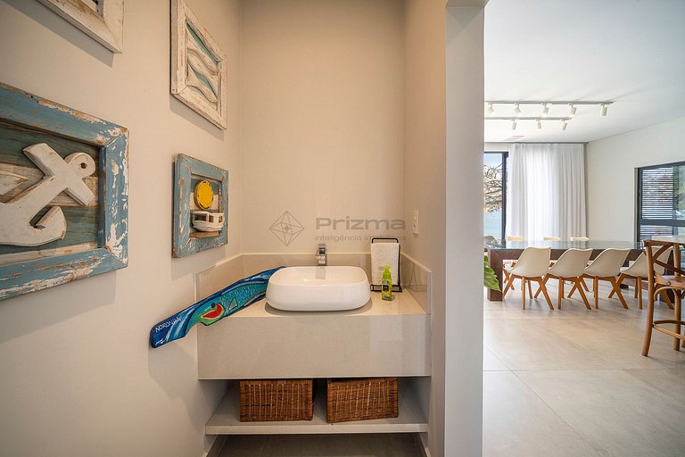 Casa Pé na Areia em Canto Grande | 4 Suítes